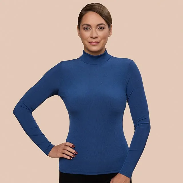 Rib Mock Neck Layering Top (Clearance Style)