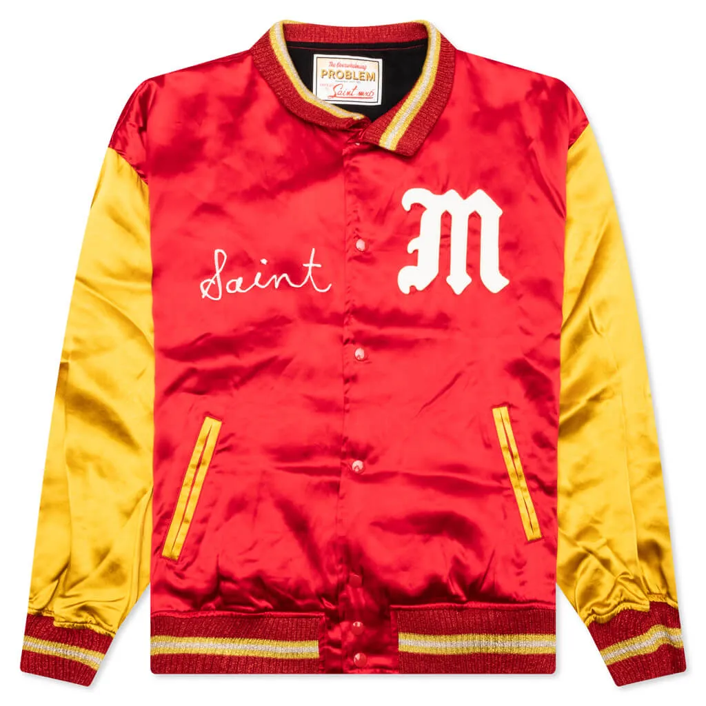 Saint Varsity Jacket - Red