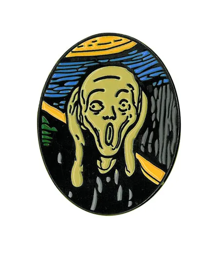 Scream Enamel Pin