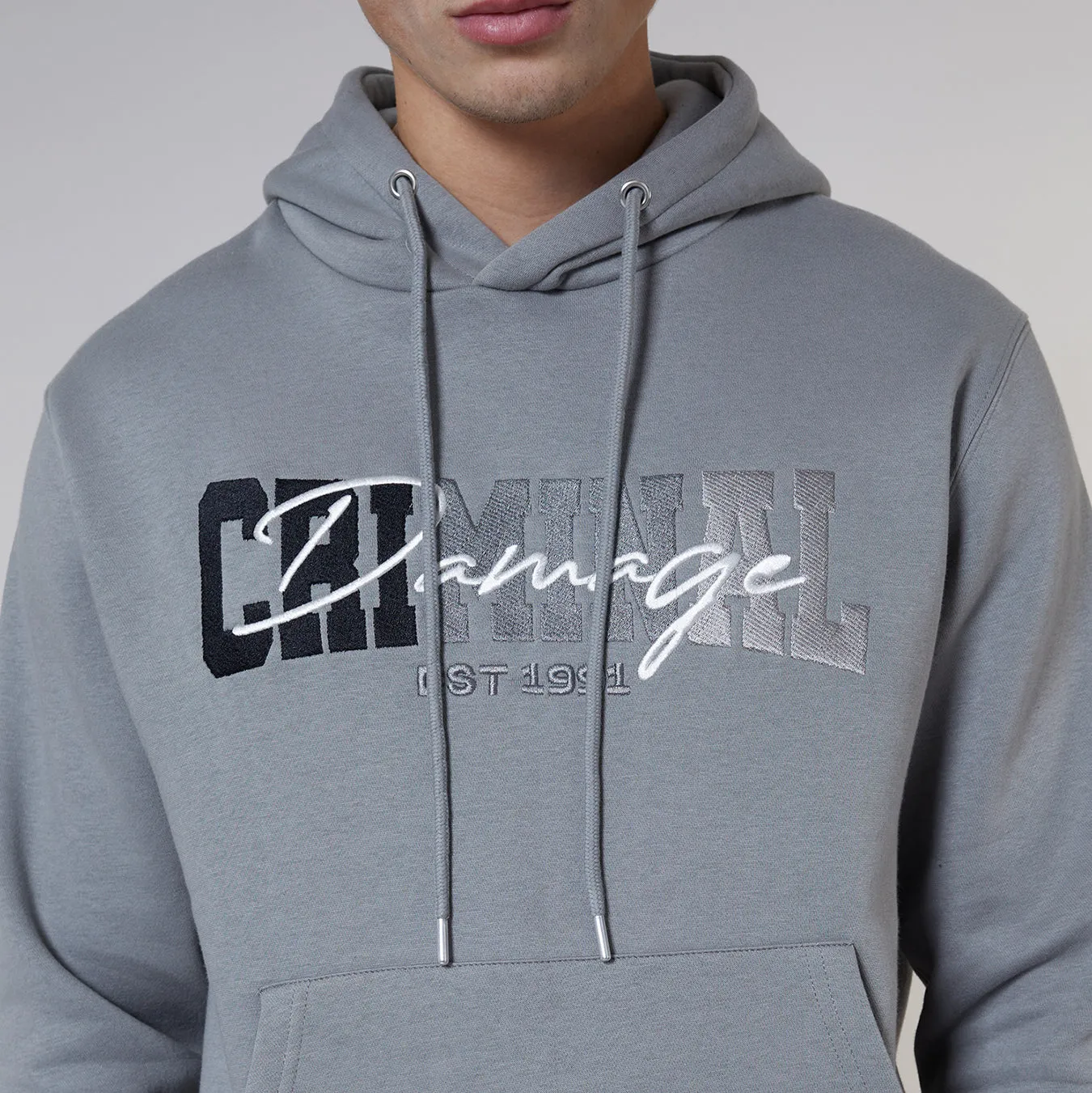 SIGN VARSITY HOOD - MID GREY