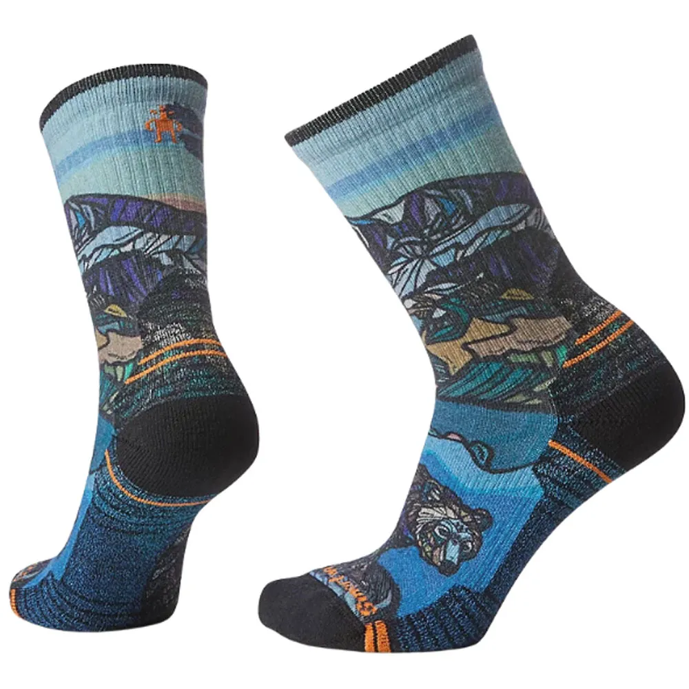 Smartwool Hike Light Cushion Socks Icy Range Print Crew Multi (Women's)