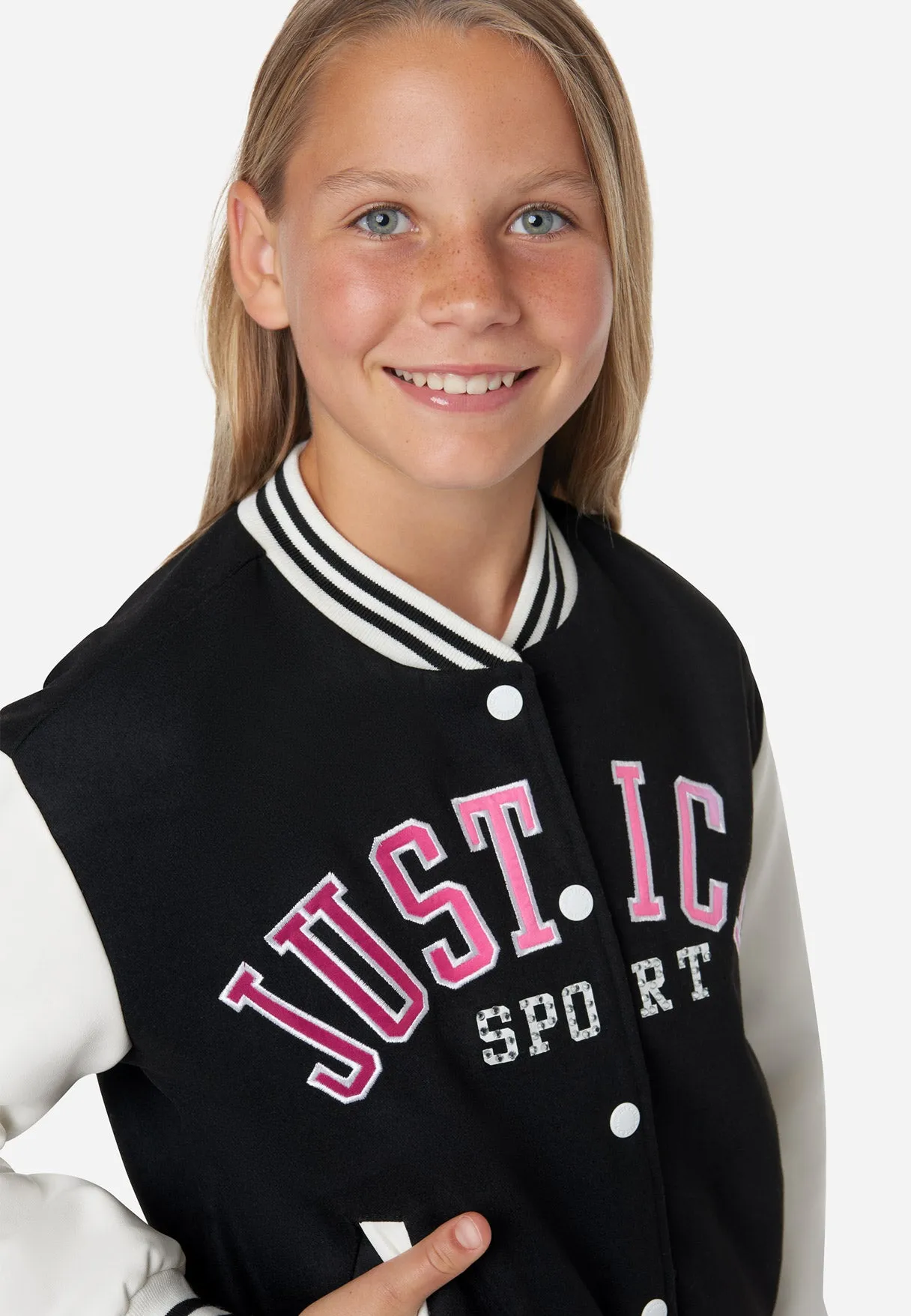 Smiley Justice Varsity Jacket