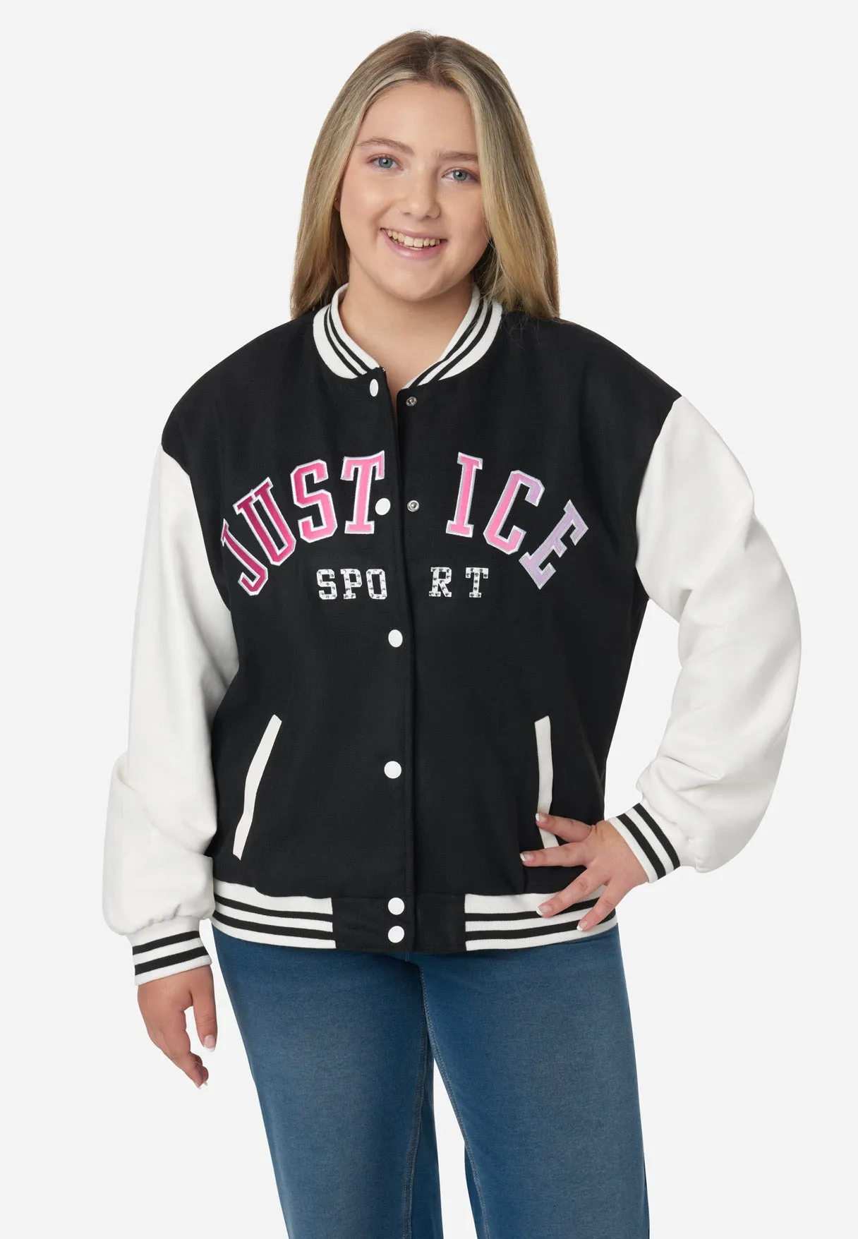 Smiley Justice Varsity Jacket