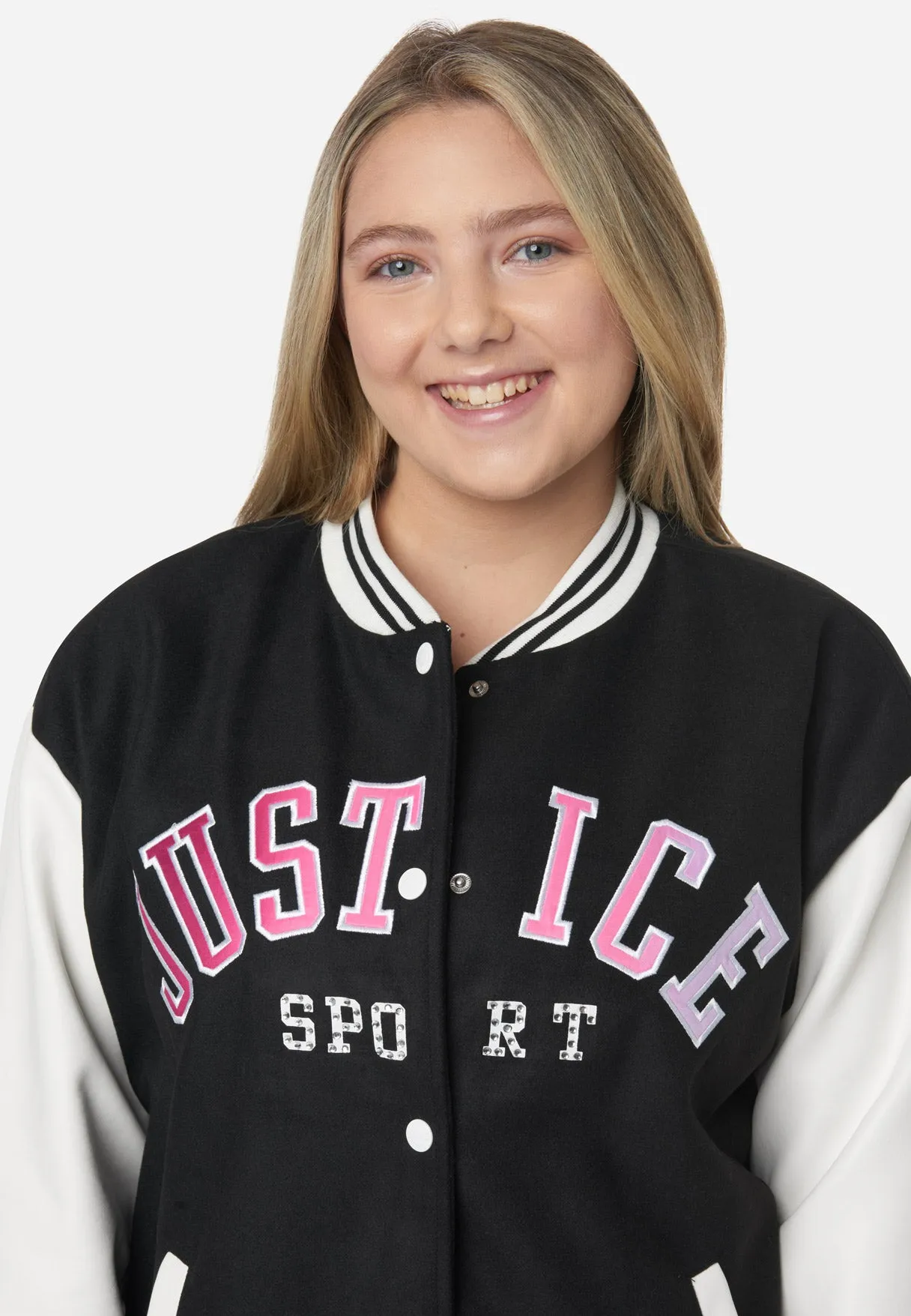 Smiley Justice Varsity Jacket