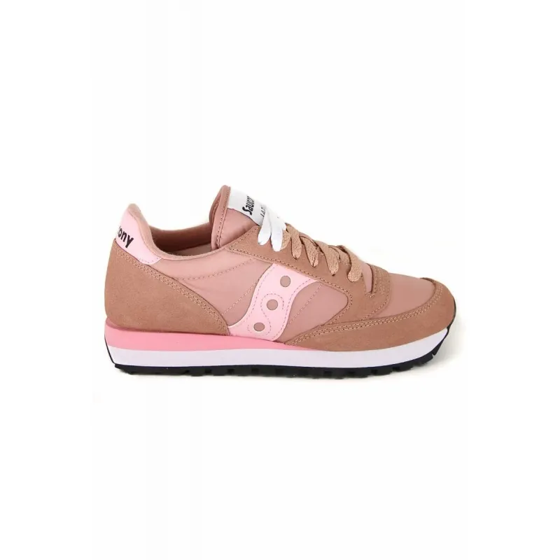 SNEAKER JAZZ ORIGINALS IN PELLE E TESSUTO, ROSA