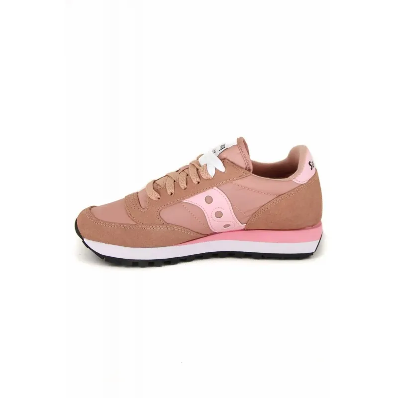 SNEAKER JAZZ ORIGINALS IN PELLE E TESSUTO, ROSA