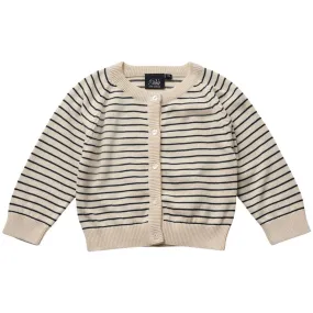 Sofie Schnoor Off White Striped Cardigan