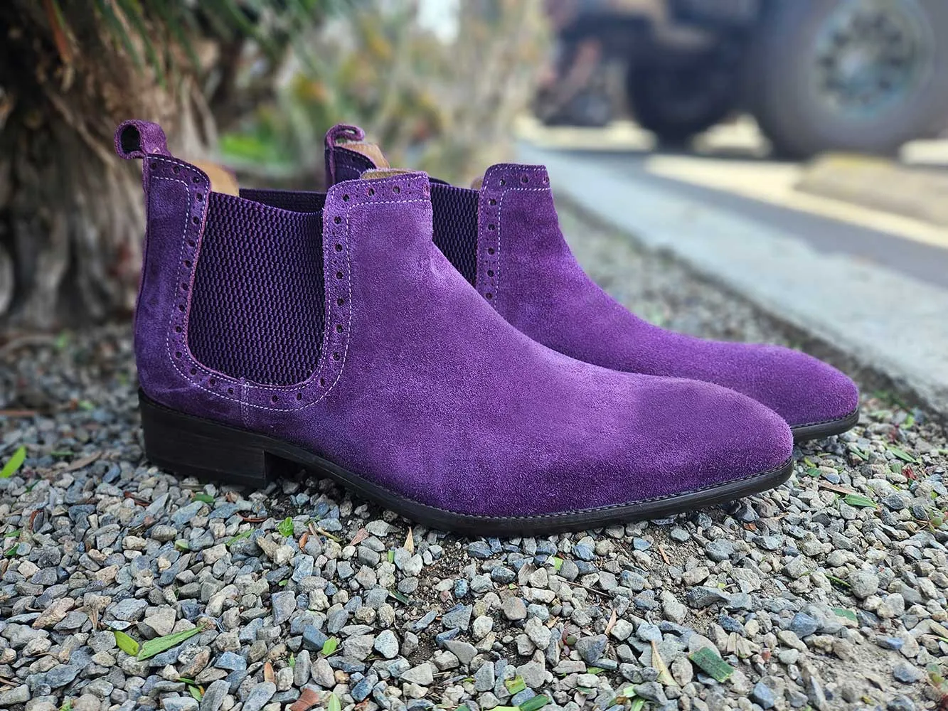 Suede Ankle Chelsea Boot