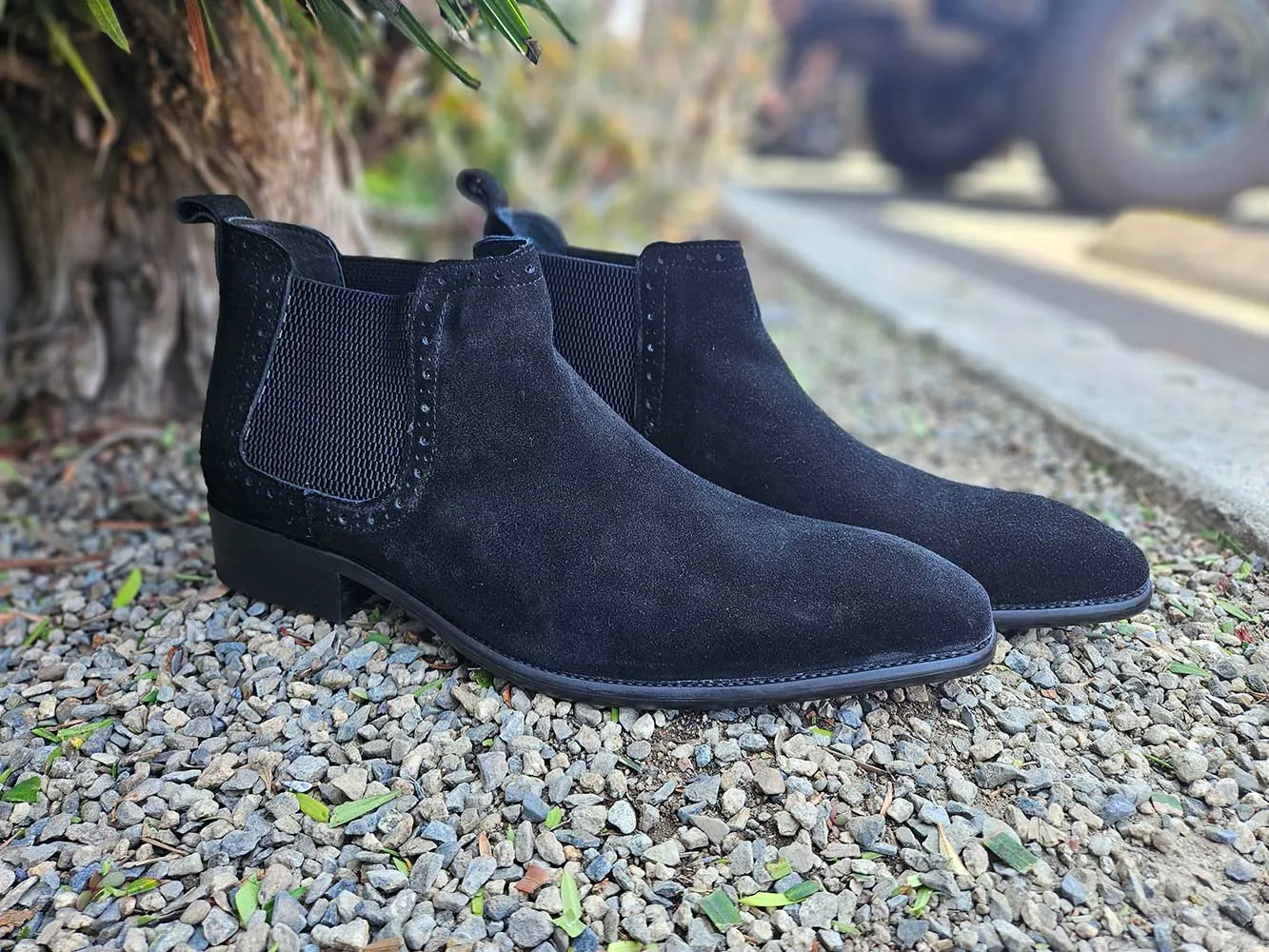 Suede Ankle Chelsea Boot