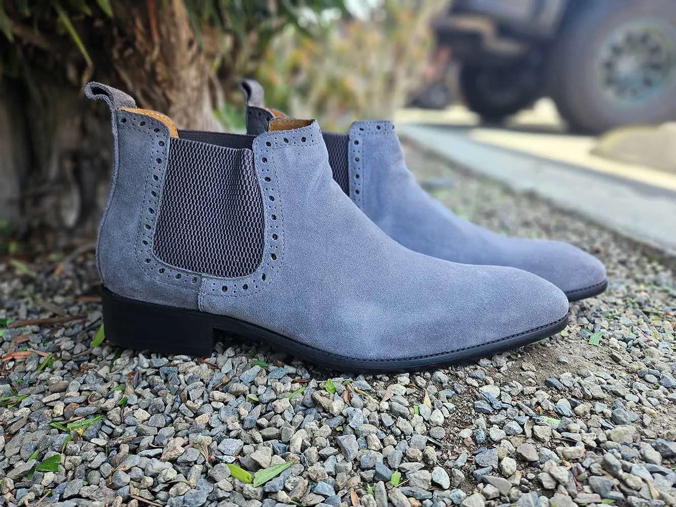 Suede Ankle Chelsea Boot