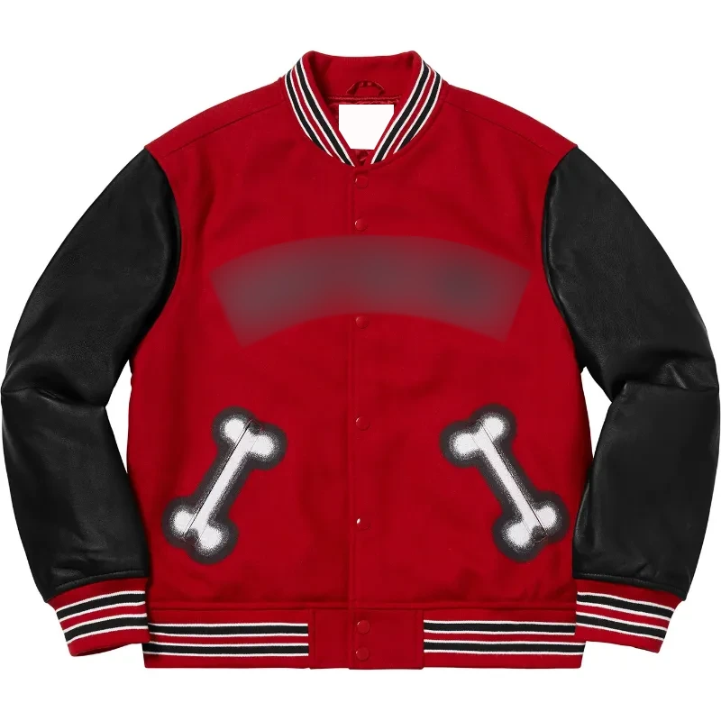 Supremely Bone Varsity Jacket - William Jacket