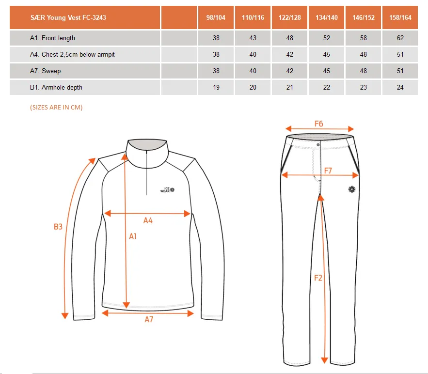 Sær insulated vest for kids