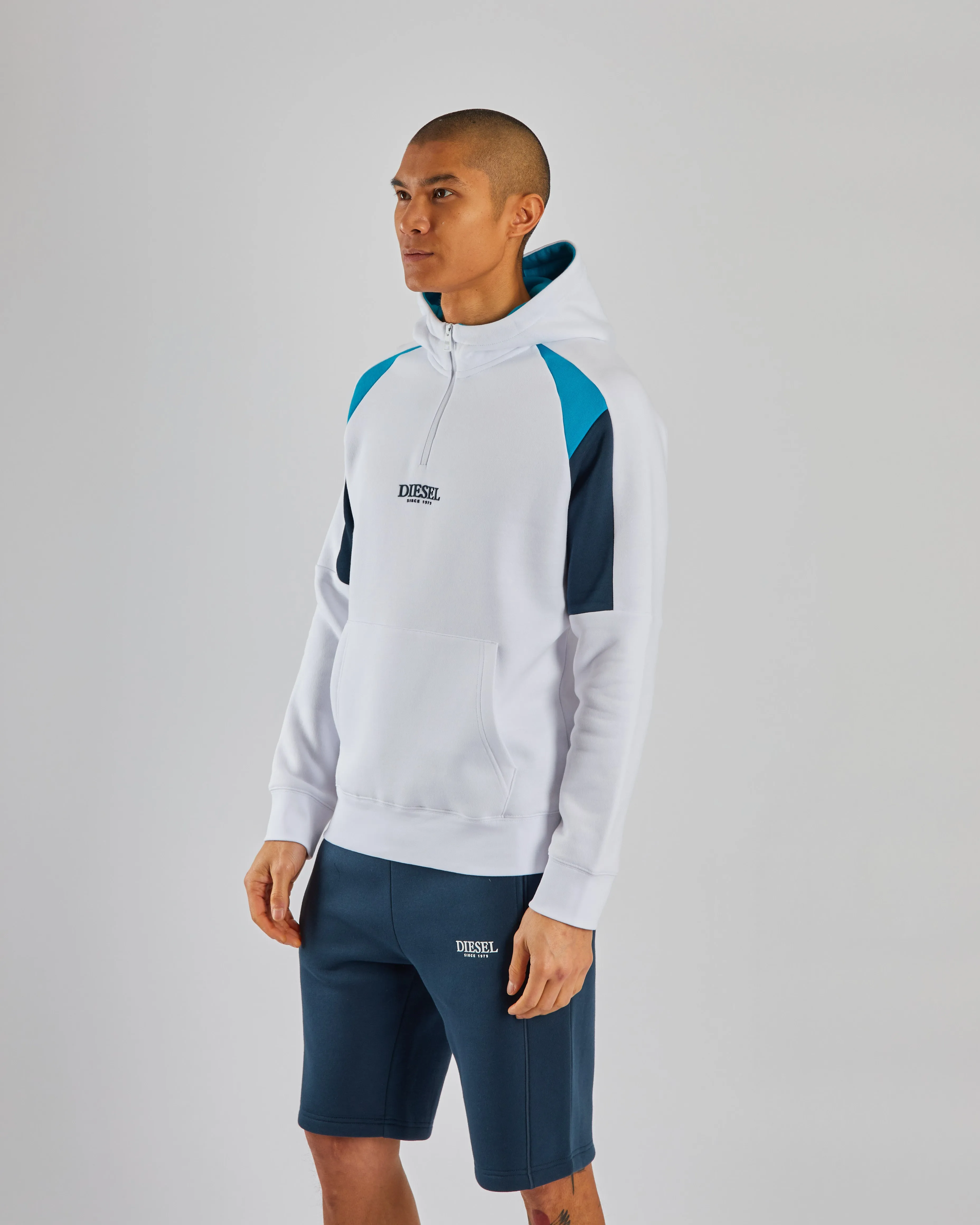 Teagan Half Zip Optic White