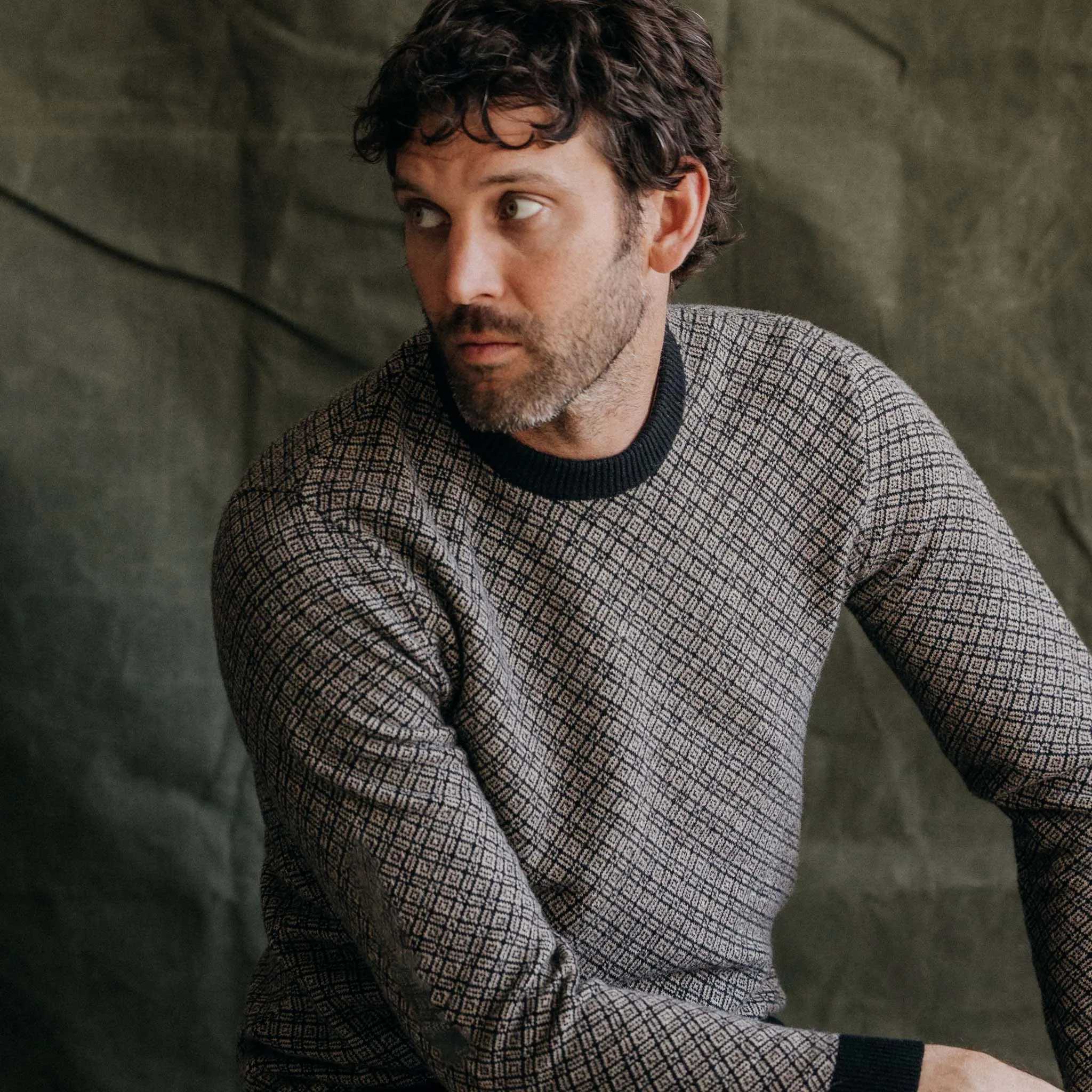 The Otto Sweater in Coal Merino