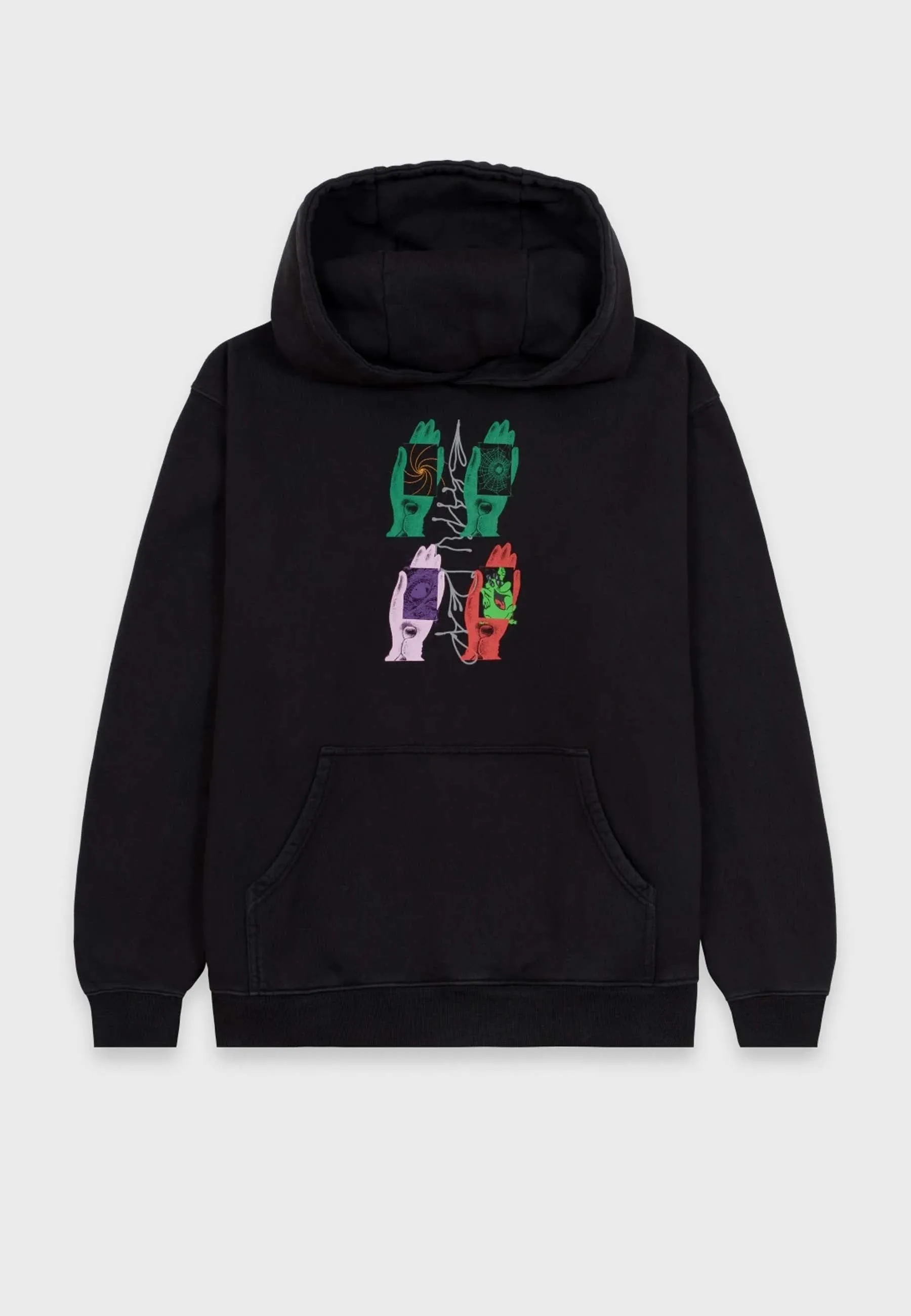 Throwing Hands Hoodie - black