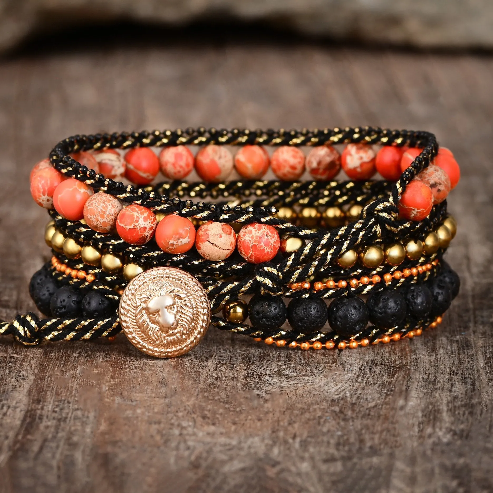 Wicked Pumpkin Patch Wrap Bracelet