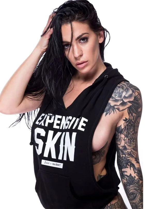 Women's Expensive Skin Sleeveless Hoodie X Inked