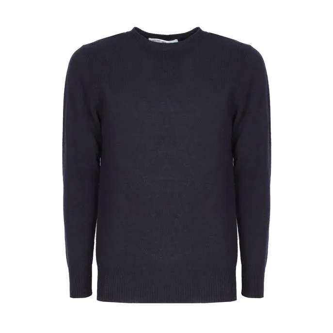 WOOL CREWNECK JUMPER Man Blue