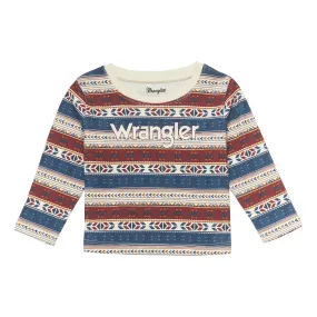 Wrangler Girl's Toddler Logo Knit Long Sleeve